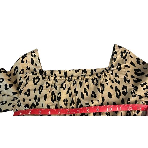 Carter's Kid Girls Leopard Print Dress Size 8 NWT Cotton Casual Party Cute - Picture 8 of 11